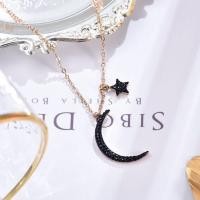 ราคา สร้อยโชคเกอร์สร้อยคอรูปดาวและพระจันทร์วัสดุสไตล์เกาหลีสำหรับผู้หญิง (10218456130)