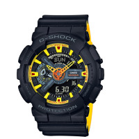 ราคา CASIO GSHOCK นาฬิกาข้อมือผู้ชาย สายเรซิ่น รุ่น GA 110HR 1A Red and black ไม่มีกล่อง No box (9876815055)