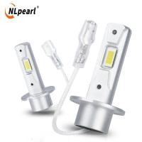 ราคา Nlpearl หลอดไฟหน้ารถ LED H3 2ชิ้น ไฟตัดหมอกไม่มีพัดลมไฟ H3 H1กลางวันไฟตัดหมอกสว่างมาก6000K 12V (21170078946)