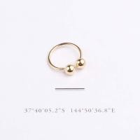 ราคา YONIT ปรับได้บุคลิกภาพที่เรียบง่ายสนับมือเงินลูกบอลคู่สีทองของผู้ชายเปิดแหวนเครื่องประดับแหวนทองแดงแหวนเชื่อม (20776572129)