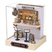 ราคา XFZHG โมเดลร้านกาแฟแบบ บ้านตุ๊กตาขนาดเล็ก งานหัตถกรรมไม้ ขนาดเล็กมากๆ บ้านตุ๊กตาจิ๋วแบบทำมือ ตกแต่งห้องนอนบ้าน ของเล่นทำห้อง ชุดบ้านขนาดเล็ก DIY สำหรับเด็กๆ (20943069597)