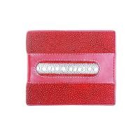 ราคา กระเป๋าสตางค์หนังปลากระเบนคาดหนาม ซึ่งเป็นหนังปลากระเบนที่หายาก ทรง US Stingray Wallet กระเป๋าสตางค์หนังแท้ 100 (20799262375)