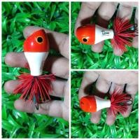 ราคา เหยื่อตกปลา เหยื่อ กบส่ายหน้าทรงกลม ตัวเหยื่อทำจากไม้โมกมัน (16873537856)