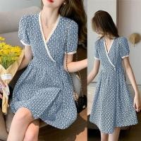 ราคา ชุดเดรสลายดอกไม้สำหรับฤดูร้อน ชุดเดรสแฟชั่นผู้หญิง ลายดอกไม้สุดน่ารัก ชุดเดรส ย้อนยุค สไตล์เกาหลี (20160559394)