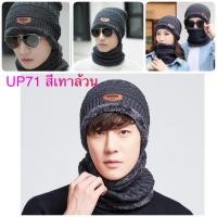 ราคา รุ่น UP57 set 2 ชิ้น แยกขาย หมวกไหมพรม ปลอกคอ หมวกไหมพรม กันหนาวติดลบ หมวกกันหนาว ชาย หญิง แฟชั่่น เกาหลี ญีุ่่น (17430846510)