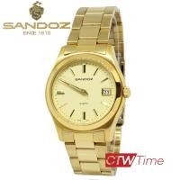 ราคา Sandoz นาฬิกาข้อมือผู้ชาย สายสแตนเลส รุ่น SD89449GG01 สีทอง หน้าปัดทอง (5127240026)