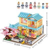 ราคา ชุดบล็อคก่อสร้างแฟนตาซี Barbie เด็กผู้หญิงสีชมพูของขวัญของเล่น (19829632704)