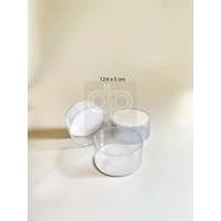 ราคา กล่องพลาสติกใส แบบกลม กล่องกระบอกพลาสติก PVC กล่องกลมใส ก้นขาว ก้นใส ม้วนขอบ ขายส่ง ชุดละ 10 ใบ จากโรงงาน (20507880731)