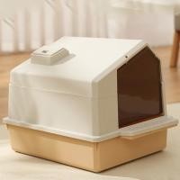 ราคา กระบะทรายแมว ทรงบ้าน กระบะทราย ขนาดใหญ่ ฟรีที่ตักทรายแมว ห้องน้ำแมวโดม กันเก็บกลิ่น ห้องน้ำแมว แบบประตูเปิด ปิด สไตล์โมเดิร์น แข็งแรง (18945019563)