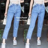 ราคา TwiceJeans กางเกงยีนส์ ยีนส์ทรงบอยเรียบ สียีนส์ฟอกสโนว (15979161832)