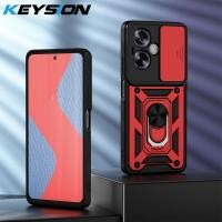ราคา KEYSION เคสเกราะกันกระแทกสำหรับ OPPO A79 5G A78 A58สไลด์4G ป้องกันเลนส์กล้องขาตั้งโทรศัพท์โทรศัพท์เคสสำหรับ OPPO A18 4G (21118409332)