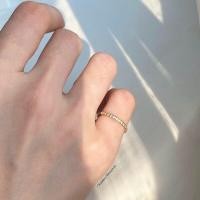 ราคา Nan 14k ring แหวนข้อ นิ้วก้อย งานชุบ 14k สแตนเลส สวย ทน เงา โดนน้ำ โดนน้ำหอมได้สบายๆเลยค่ะ เพชร CZ (16300809008)