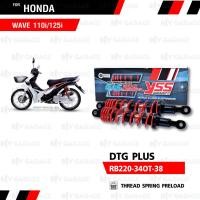 ราคา YSS โช๊คแก๊ส DTG PLUS อัพเกรด Wave110i Wave125i 13 20 RB220 340T 38 85P โช้คหลังเวฟ110i โช้คอัพแก๊สกระบอก 2 ชั้น แกนดำสปริงแดง โช๊ค YSS แท้ ประกันศูนย์ 6 เดือน (351952119)