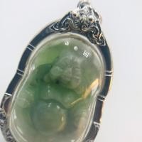 ราคา เครื่องประดับจี้ห้อยคอพระสังกัจจายน์เนื้อหยกพม่าแท้หยกเขียวขาวเสรืมบารมีโชคลาภความคิดฉลาดหลักแหลมสุขภาพแข็งแรงCHUENSUWANNAKUL CSK Collection (4904904429)