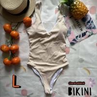 ราคา SHEIN BIKINI ชุดว่ายน้ำแฟชั่น ชุดว่ายน้ำสีครีม พร้อมส่งจากไทย CREAM SIZE S L SHCRM0012 (19399709439)