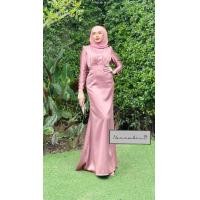 ราคา ชุดเดรสอิสลาม ชุดเดรสมุสลิม หางปลาจีบอก (15970756143)