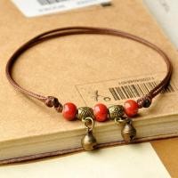 ราคา Lowest price MH กำไลข้อเท้าเชือกเซรามิกสีน้ำตาลสีน้ำเงินสำหรับผู้หญิงผู้หญิงกำไลลูกปัดแบบทอมือผู้หญิงเครื่องประดับแฟชั่นสไตล์ชาติพันธุ์และวรรณกรรม (19612991621)