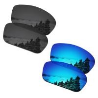 ราคา เลนส์โพลาไรซ์สำรอง2คู่สำหรับ Oakley Straightlink OO9331 Straightlink OO9336กรอบแว่นกันแดดเอเอฟ ติดตั้งได้ง่าย ใส่ได้พอดี ป้องกันรังสียูวี100 ดำ เงิน (20343766143)