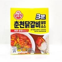 ราคา ซอสเผ็ดกับไก่ทัคคาลบีเกาหลี OTTOGI spicy sauce with dakgalbi chicken อาหารเกาหลี 오뚜기 3분 양념 닭갈비 닭고기 150g (17226017382)