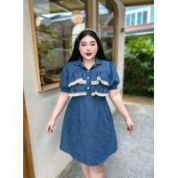 ราคา เดรสยีนส์ เดรสสาวอวบ เดรสแฟชั่น (20795818483)