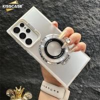 ราคา KISSCASE เคสโทรศัพท์แม่เหล็กสองชั้นสีเงินสำหรับ Samsung Galaxy S23 S22 S21พิเศษพร้อม Note20 S20FE ฝ้าเคสมือถือซิลิโคนนิ่มพิเศษเคสกันกระแทกในตัวขาตั้งในตัวสำหรับ Samsung A14 A24 A34 A54 5G (21031732517