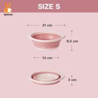 ราคา กะละมังอเนกประสงค์ถังพับได้กะละมังพับได้กะละมังพลาสติก Folding Basin กะละมังพกพากะละมังซักผ้า4ขนาด B 011 (12894317548)