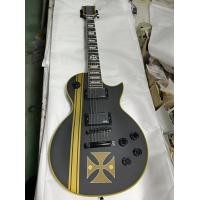 ราคา สายกีตาร์มืออาชีพอัพเกรด ESP 6สายสีดำด้านกีต้าร์ไฟฟ้า HH Pickup สีเหลือง (20700615034)