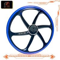 ราคา ล้อแม็ก Wave 110i V2 ชุดล้อ ล้อแต่ง W110i ล้อแม็กขอบ17 ใส่ W 125i วาฬ พร้อมลูกปืนล้อ ไซส์ 1 4 17 ทอง แดง ดำ ขาว สีดำทอง สีดำเงิน สีดำฟ้า (17822154642)