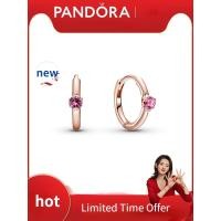 ราคา Pandoraˉ Rose Gold Pink Solitaire Earrings 289304C03 Gifts for Women ต่างหูแพนดอร่าสีชมพูโซลิแทร์ (20285894135)