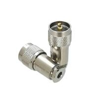 ราคา ทองเหลือง UHF PL259ชายปลั๊ก Clamp RG8 LMR400 RG5 RG6 RG8X LMR240 RG58 RG142 LMR195 RF Coaxial Connector Wire Terminal (16531186183)