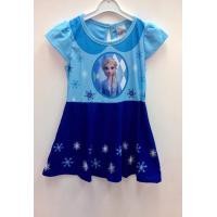ราคา Frozen1055 ชุดผ้าโพลีเอสเตอร์ สีฟ้า เจ้าหญิงเอลซ่า งานลิขสิทธิ์แท้ 100 SXL 185 บาท (4334376871)