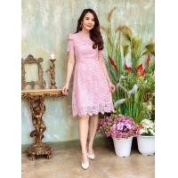 ราคา Dressyhappy เดรสลูกไม้ทอแน่น เดรสทรงน่ารักสไตล์เกาหลี ผ้าลูกไม้ถักทอเกรดคุณภาพ Vintage Style มีขนาดสาวอวบ ใส่เที่ยวใส่ออกงานได้ ไซส์ M 4XL (15755676266)