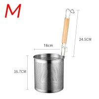 ราคา koala ตะกร้อลวกก๋วยเตี๋ยว ด้ามไม้ ตะกร้อแบบสั้น ตระกร้อลวกเส้น ทรงกระบอก สแตนเลส ขนาด 12 16 20 ซม ที่ลวกเส้นก๋วยเตี๋ยว (21191760407)