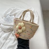 ราคา กระเป๋าถือสุภาพสตรีฤดูร้อนกระเป๋าถือสุภาพสตรีออกแบบกระเป๋าถือสบาย ๆ เชือกฝ้าย (20171490606)
