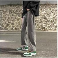 ราคา กางเกงวินเทจชาย ยีนส์ผู้ชายขากระบอก เนื้อผ้ายีนส์ล้างน้ำ ทรงหลวม วินเทจชาย กางเกงยีนขากระบอก กางเกงยีนส์ชาย (18736209473)