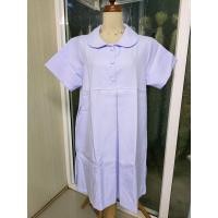 ราคา ชุดคลุมท้อง ปกบัว พยาบาล สีขาวโอโม่ ชุดเดรส ชุดทำงาน โรงพยาบาล สาธารณสุข (19892405359)