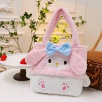 ราคา Sanrio กระเป๋าตุ๊กตา Kuromi กระเป๋าถืออนิเมะ Cinnamoroll ของฉันเมโลดี้นิ่มรูปการ์ตูนน่ารักกระเป๋าเครื่องสำอางของขวัญสำหรับเด็กผู้หญิง (21170499411)