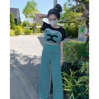 ราคา New Shop ชุดเซ็ท 3 ชิ้น เซ็ทผ้าร่อง เสื้อคลุม สายเดี่ยว กางเกง (19186905009)