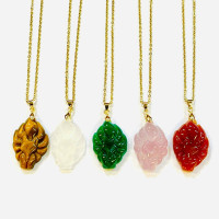 ราคา หมุดปักเครื่องรางหินจิ้งจอกเก้าหางในสร้อยคอเสน่ห์สตริงสีดำ (17507470780)