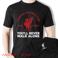 ราคา Fashion เสื้อยืด สกรีนลายลิเวอร์พูลสีดำ YNWA Liverpool YNWA Black T Shirt (20133868792)