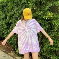 ราคา มัดย้อมพาสเทล พร้อมส่ง รหัส 16 สีม่วงอ่อน ผ้า Cotton100 (12552622673)