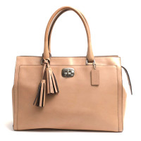 ราคา กระเป๋าถือ COACH แท้ รุ่นหรูจาก Shop หนังแท้ ใบใหญ่ สวยมาก สะพายไหล่ได้ COACH 25359 LEGACY CHELSEA LEATHER CARRYALL SATCHEL HANDBAG LIGHT KHAKI (11929441611)