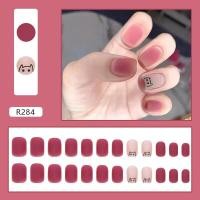 ราคา พร้อมส่ง เล็บปลอม เล็บปลอมสำเร็จรูป เล็บ PVC กล่องละ 24 ชิ้น ลายน่ารัก สไตล์แฟชั่น ราคาถูก ราคาถูก เล็บสั้น ยาว (21203548140)