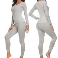 ราคา Womens Thermal Underwear Autumn and Winter Clothing Seamless Thermal Underwear Set Womens Two Piece Long Top (20382636069)