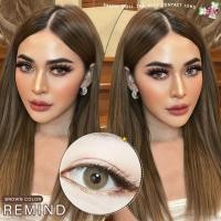 ราคา คอนแทคเลนส์ สายฝอ รุ่น Mini Remind สีเทา ตาล Gray Brown มีค่าสายตาปกติ 0 00 (20568559867)