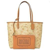 ราคา กระเป๋าสะพาย COACH แท้ ใช้ได้ 2 ด้าน พร้อมกระเป๋าคล้องมือ ได้ทั้งเซต คุ้มมาก COACH REVERSIBLE CITY TOTE IN SIGNATURE WITH POUCH (4038144140)