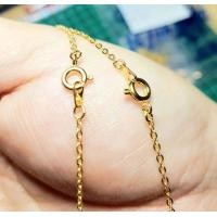 ราคา สร้อยโซ่อิตาลีขายขาดทุน คอ16 18 ชุบทองคำ18kแท้ๆ ดูVDO (15402180837)