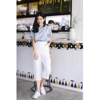 ราคา prettythingonme preorder Summer Treat Pant สีoff white กางเกงขา5ส่วน ทรงสวย ผ้าญี่ปุ่นเนื้ออย่างดี ใส่ชิลๆ (334810641)