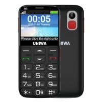 ราคา UNIWA V808G 3G Elder Mobile Phone 2 31 inch Arc Screen 1400mAh 21 Keys Support Bluetooth FM MP3 MP4 Network 3G with Docking Base ของขวัญ ลําโพงบลูทู ธ (20024647729)