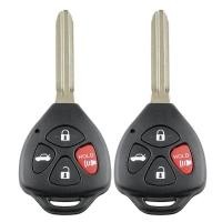ราคา 2 x Remote Car Key Fob Shell Case for 2007 2008 2009 2010 2011 Toyota Camry Rav4 (14624156597)